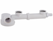 wirquin Sifon pro dvojité dřezy Espace 1 1/2 x 40 mm nízký, bez odtoku, s výpustí myčky TM200040