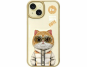 Wirewin Pouzdro Nimmy pro iPhone 15 6.1 khaki Cool&Cute 2.0 Cat