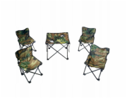 ModernHome Dětská cestovní sada - skládací stůl a židle (5 kusů)