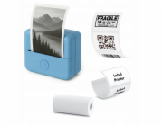 LoveInstant Bluetooth termální tiskárna pro fotografie, samolepky, poznámky, štítky, aplikaci s umělou inteligencí / X6 / modrá