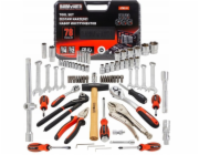 Forcekraft Sada nářadí 1/2 a 1/4, 78 dílů. (6stranný) (4–32 mm)