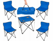 ModernHome Turistická sada - skládací stůl a židle (5 kusů)