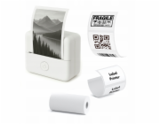 LoveInstant Bluetooth termální tiskárna pro fotografie, samolepky, poznámky, štítky, aplikaci AI / X6 / bílá