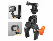 K&F Svěrák Crab Clamp + kulová hlava pro 1/4 GoPro systém / Ms26 / Kf31.097