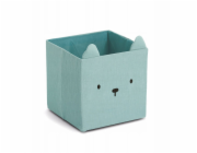 Zeller Mušelínová krabička na hračky COZY KIDS s ušima, 28 x 28 x 28 cm