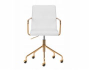 Activeshop Kosmetické křeslo QS-OF211G zlato-krémově šedé