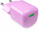 Puro Nabíječka 20W GaN USB-C do zásuvky - růžová