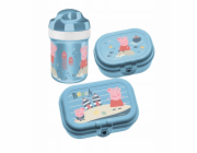 Koziol Sada lahviček a krabičky na oběd Peppa Pig Waves To Go 200 ml, 3 kusy, KOZIOL
