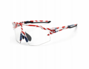 RockBros Cyklistické brýle fotochromatické s UV ochranou a korekční vložkou 14120008002 - vzor USA - bílé