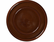 Eurofirany KÁMEN Plochá deska prům. 28 cm jantarová