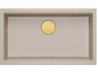 GraniteQ LOGAN 110 perleťově béžový dřez 76x45x23,5 cm, 1...