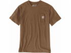 Carhartt Tričko Carhartt Heavyweight Pocket Oiled Walnut