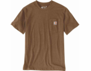 Carhartt Tričko Carhartt Heavyweight Pocket Oiled Walnut