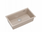 GraniteQ LOGAN 110 dřez perleťově béžový 76x45x23,5 cm 1-...