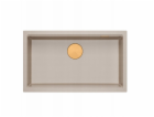 GraniteQ LOGAN 110 dřez perleťově béžový 76x45x23,5 cm 1 ...
