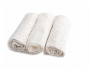 Multitex Pleny s potiskem MUŠELOVÉHO DESIGNU, balení 3 kusů, velikost. 70x80