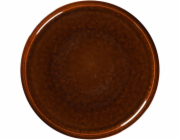 Secret de Gourmet KÁMEN Plochý talíř 24 cm jantarový