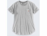 Carhartt Tričko Force Mid Logo šedé