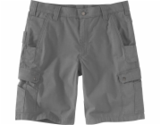 Carhartt Kraťasy Rugged Flex RipStop Cargo Steel