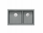GraniteQ ČTVRÁK | LOGAN 120 | žulový kuchyňský dřez SILVE...