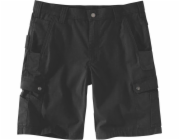 Carhartt Kraťasy Rugged Flex RipStop Cargo, černé