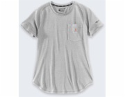 Carhartt Tričko Force Mid Logo šedé