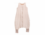 Multitex Dětský spací pytel MUSLIN TO GO s nohami o délce 95 cm