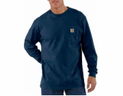 Carhartt Tričko Carhartt Heavyweight Pocket L/S Navy