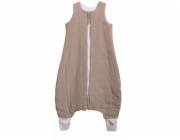 Multitex Dětský spací pytel MUSLIN TO GO s nohami o délce 95 cm