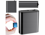 Luxury Mini špionážní hlasový záznamník, malý 16GB, detekce DSP, magnet, přívěsek na klíče, HQ