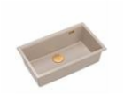 GraniteQ LOGAN 110 dřez perleťově béžový 76x45x23,5 cm 1-...