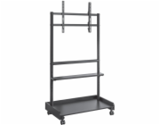 Techly Mobilní TV stojan TV vozík Techly pro LED/LCD TV 50”-86” 2 AV police (ICA-TR701)