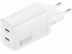 4smarts PDPlug Dual 45W 2xUSB-C nabíječka do zásuvky bílá