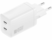 4smarts PDPlug Dual 45W 2xUSB-C nabíječka do zásuvky bílá