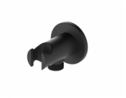 Inula 845-053-81 / KFA/ DRŽÁK PRO SKRYTOU BODOVOU MONTÁŽ, KULATÝ, ČERNÝ, NA HADICI