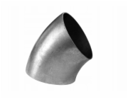 Poujoulat Nerezové koleno 45 stupňů o tloušťce 89 mm, 1,5 mm