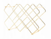 Vilde Kovový stojan na víno DIAMONDS, 40,5 x 27,5 x 15,5 cm