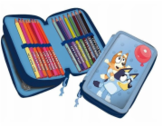 Maaleo Dětský školní penálek Bluey I Bingo skládací pouzdro modré / 048208516