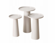 Boltze Konferenční stolky Jacky, kulaté, 3 kusy