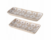 Boltze Keramické květinové talíře, 13 - 15 cm, CANEA
