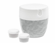 Orion Svačinový box, nádoba na salát a omáčku BENTOBOX L, 3 kusy, KOZIOL