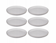 Secret de Gourmet Porcelánové talíře SUBLIMA, zlatý okraj, 6 kusů x O 27 cm