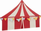 ATMOSPHERA Ramínko Circus, 4 háčky, červená a béžová