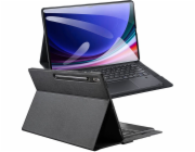 4kom.pl Skládací pouzdro DUX DUCIS DK s podsvícenou bezdrátovou klávesnicí pro SAMSUNG Tab S10 Ultra/S9 Ultra/S8 Ultra černé