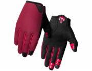 Giro Dámské rukavice LA DND GEL s dlouhými prsty, velikost tmavě třešňová/malinová. M (obvod ruky 203-229 mm / délka ruky 181-188 mm) (NOVINKA 2024)