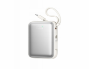 Joyroom Powerbanka JR-PBF27 10000mAh 22,5W s vestavěnými kabely USB-C a Lightning - bílá