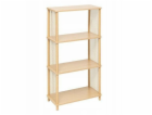 5five Otevřená knihovna KORD, 4úrovňová, 60 × 30 × 110 cm