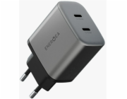 Energea Nabíječka do zásuvky Ampcharge GaN45 2xUSB-C PD/PPS/QC3.0 45W šedá