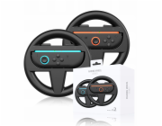 JYS 2x držák Joy-Con ovladačů na volant pro Nintendo Switch 2 NSW2 pro Mario Kart / 2x černý / ns226