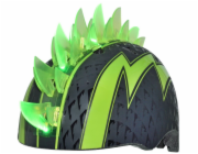 C-PREME Dětská helma RASKULLZ BOLT LED GREEN junior velikost S CHILD FS 5+ (50-54 cm) (NOVINKA 2025)
